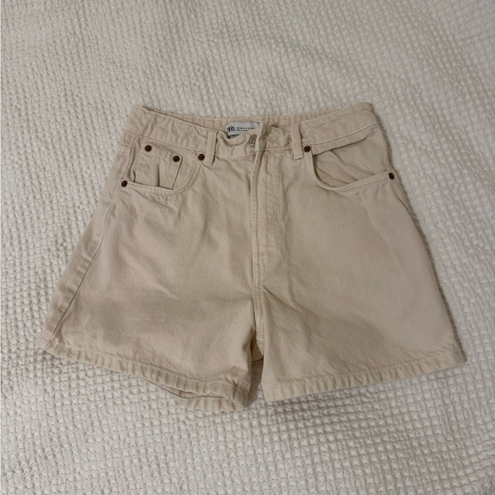 Zara high rise shorts